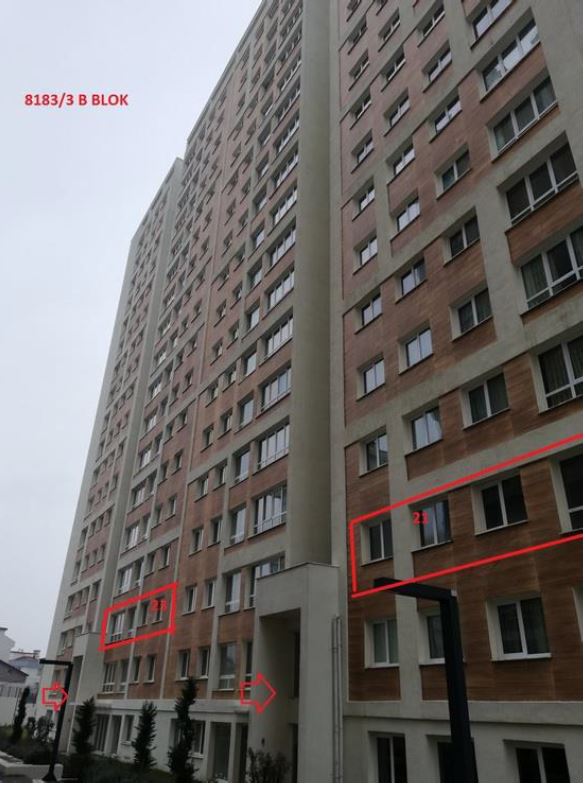 İstanbul Tuzla Satılık Mesken B23.Kat 2+1 Odalı 97m2 Albaraka
